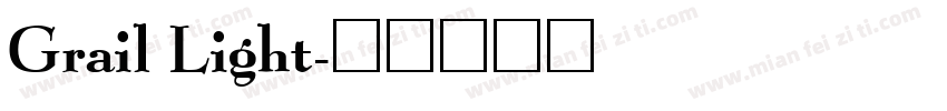 Grail Light字体转换